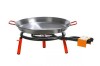 Set gatit paella Valencia fructe de mare, tigaie 46 cm inclusa, suport trei picioare, arzator 2 cercuri, GRC12026