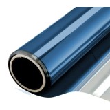 Set 2x Folie albastra cu efect de oglinda pentru geamuri, 60 x 300 cm, BZRSH