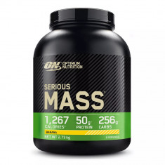 Gainer proteine Serious Mass cu aroma de banana, 2.73kg, Optimum Nutrition