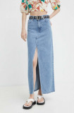 Alohas fusta jeans maxi, evazati