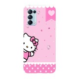 Husa compatibila cu Oppo A73, Viceversa, model Sweety hello kitty, Silicon, TPU, Transparent, Carcasa