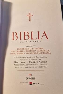 Biblia cu ilustratii volumul 4 foto