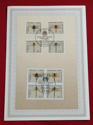 Germania 1991 - libelule, serie pe ETB foto