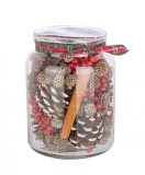 Cumpara ieftin Vaza si conuri brad Xmas 12.3x12.3x16 cm