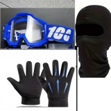 Cumpara ieftin Set accesorii moto -off road-atv-bicicleta-tricicleta:Ochelari,manusi si cagula, set Marime M