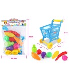 Carucior de Cumparaturi cu Legume si Fructe