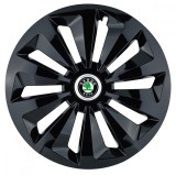 Cumpara ieftin Set 4 capace roti Fox negru R16 pentru gama auto Skoda, Autohelix MSA