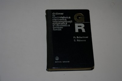 Dictionar de electrotehnica electronica telecomunicatii automatica german-roman foto