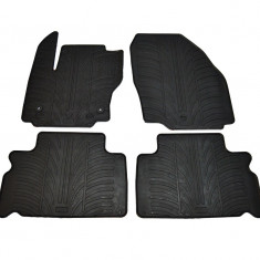 Set covorase auto din cauciuc Ford S-Max 2012-2015, Ford Galaxy 2012-07.2015 Facelift 5 usi, Negru, Gledring, 4 buc.