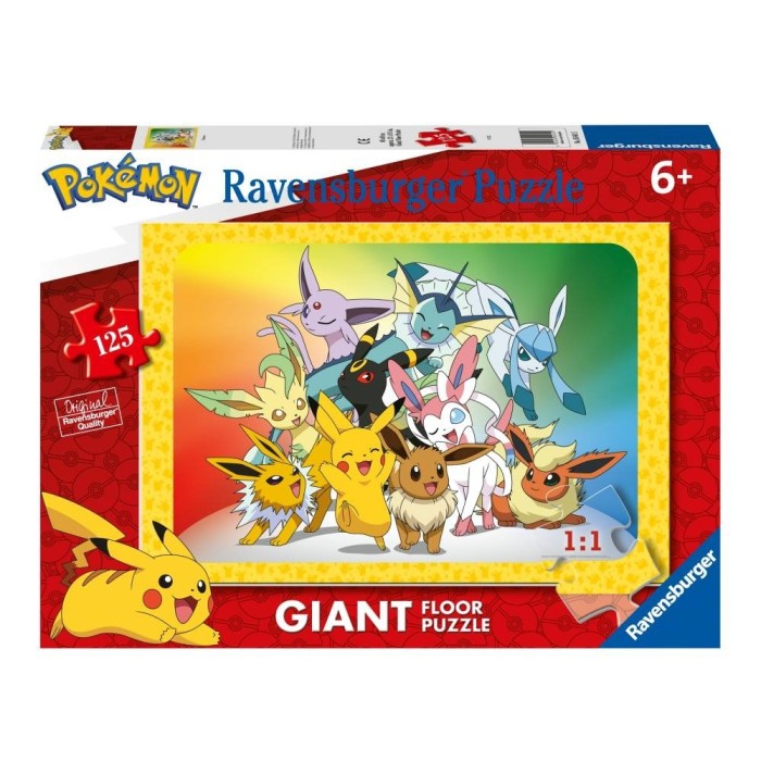 Ravensburger - Puzzle mare de podea Pokemon 125 piese