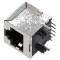 Conector RJ45 soclu PIN 8 Cat 6 ecranat 8p8c THT