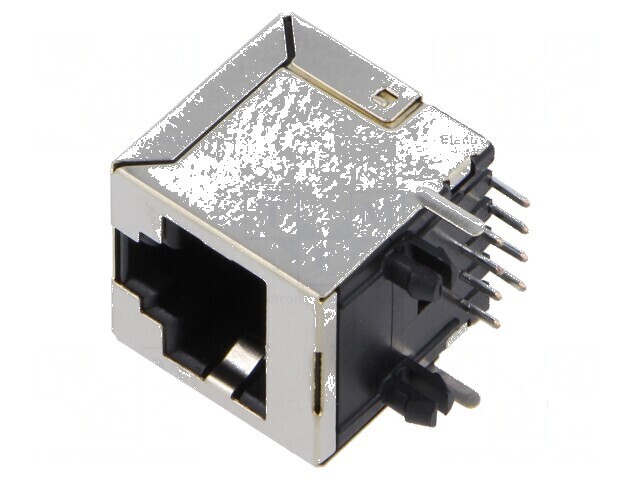 Conector RJ45 soclu PIN 8 Cat 6 ecranat 8p8c THT