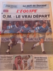 Ziar sport din Franta - &amp;quot;L`EQUIPE&amp;quot; (05.08.1990) foto