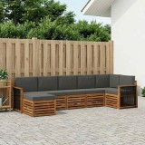 Cumpara ieftin Set de canapele de exterior 7 buc. 6-Locuri Natural si Antracit