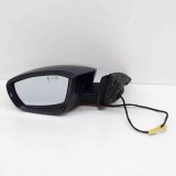 Oglinda Laterala Stanga Skoda Octavia III 5E3 2016, OEM E1021275, Negru/Portocaliu, Unghi Mort, ISOTRADE/MEKRA