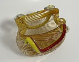 Cos vintage din sticlă de Murano Art Glass suflat manual