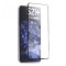 Folie de sticla securizata, compatibila cu Samsung S21 Plus, Negru-Transparenta
