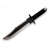 Cutit Tactic Rambo Multifunctional Depox 39.5cm, Otel Inoxidabil, Spargator Sticla, Surubelnita, Ferastrau