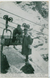 WW1 MILITARY A TELEFERIC &quot;WIRE WAY&quot; ON THE ALPS MOUNTAINS VINTAGE REAL POSTCARD, Circulata, Germania, Printata