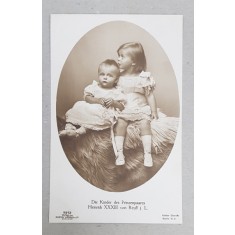 COPIII CUPLULUI PRINCIAR HEINRICH XXXIII VON REUS , CARTE POSTALA ILUSTRATA , MONOCROMA, NECIRCULATA , PERIOADA PRIMULUI RAZBOI MONDIAL