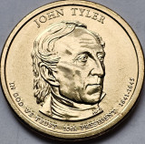 Monedă 1 Dollar 2009 USA, John Tyler, 10th President, unc, litera D