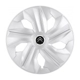 Set 4 Capace Roti, potrivite jantelor de R16, pentru Citroen, model luna cromat
