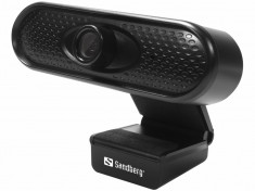 Camera Web Sandberg 133-96, Full HD 1080p, USB, microfon, negru foto