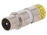 Conector coaxial 9,5mm IEC 169-2 mufă tată RG6 crimpare