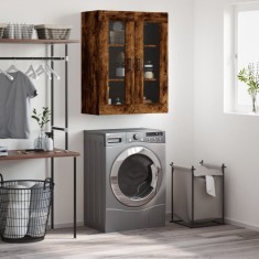 vidaXL Dulap montat pe perete, stejar fumuriu, 69,5x34x90 cm 828489