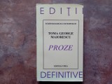 PROZE de TOMA GEORGE MAIORESCU , 1998