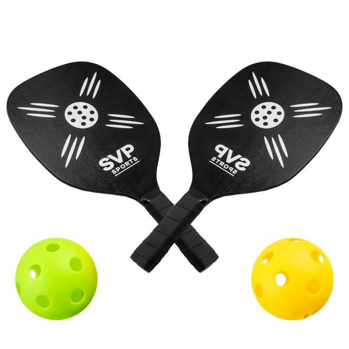 Palete pickle ball, 2 buc/set + minge
