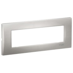 Rama Ornament 7M curbata Schneider Eazy Styl argintiu LMR7367004