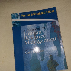 GARY DESSLER - A FRAMEWORK FOR HUMAN RESOURCES MANAGEMENT