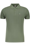 Cumpara ieftin Esercito Tricou polo barbati, din bumbac, cu mini logo, Regular fit, Verde, S