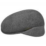 Sapca - Basca Kangol Wool 504 Earlap Gri (L) - Cod 97659789