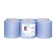 ROLA PORTIONATA HARTIE ALBASTRA 2 STRATURI (6 ROLE X 450 FOI)