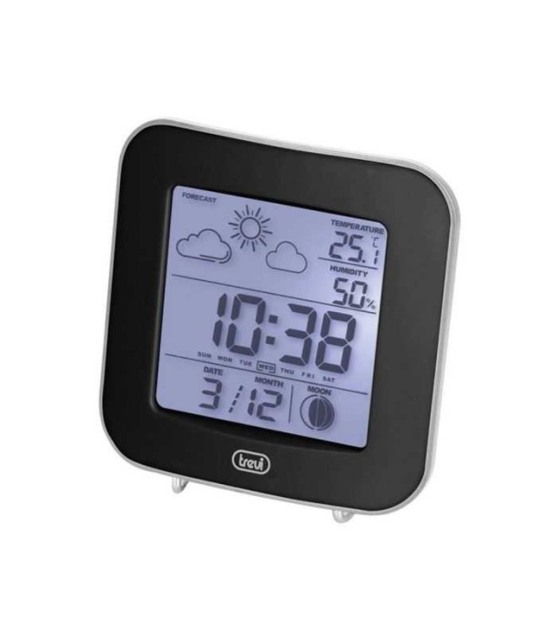 Statie meteo cu ceas ME3106 negru Trevi