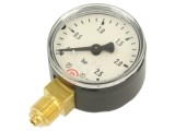 Manometru PNEUMAT 50mm, 0-2.5 Bar, Conexiune G1/4, Clasa 1.6, Carcasa Metal, Lichide Neagresive