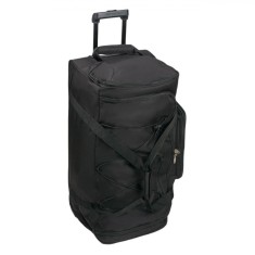 Geantă de Voiaj, Troler, Capacitate 86.9L, Poliester, Negru