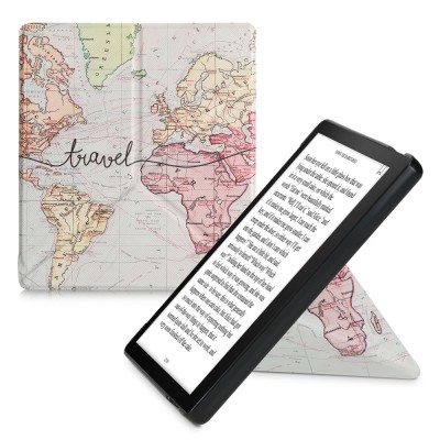 Husa kwmobile pentru Amazon Kindle Oasis 10, Piele ecologica, Multicolor, 59721.01 foto