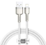 Cablu USB to Lightning 18W 2.4A 480Mbps 1M Alb Baseus CALJK-A02 Cafule Series Metal