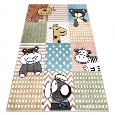 Covor FUN Pets pentru copii, animale, colorat multi, 180x270 cm foto