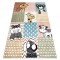 Covor FUN Pets pentru copii, animale, colorat multi, 200x290 cm