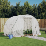 Sera cu un cadru din otel, alb, 6 m&sup2;, 3x2x2 m GartenMobel Dekor, vidaXL