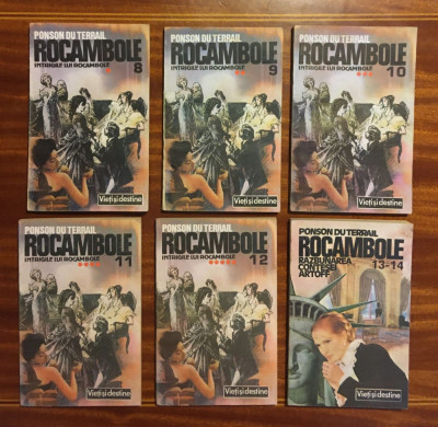 ROCAMBOLE (6 volume) - Ponson du Terrail (1992, nr. 8, 9, 10, 11, 12, 13-14) foto