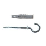 Diblu universal, din nylon, cu cirlig, cromat, Fischer UX, 8 x 50 mm