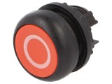 Comutator acţionat prin apăsare 22mm Poz.i stab: 2 roşie