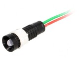 Lampă LED concav albastră 24VDC 24VAC &Oslash;11mm IP40