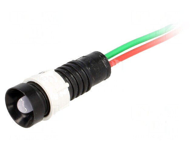 Lampă LED concav albastră 24VDC 24VAC &Oslash;11mm IP40