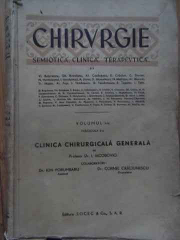 Chirurgie Semiotica, Clinica, Terapeutica - Colectiv ,521073